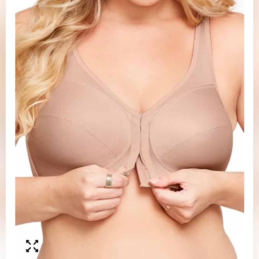 Glamorise 1265 Magic Lift Posture Bra Cafe New